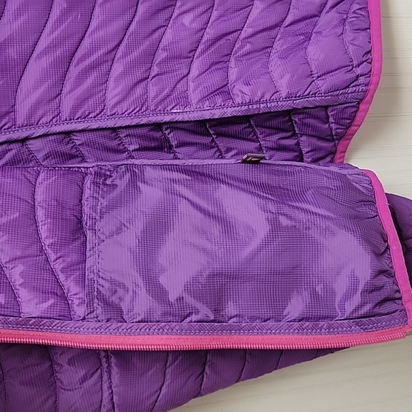 Women's primaloft purple w/pink trim lightweight jacket. Sz 10 Icepeak polyamide - Picture 8 of 9